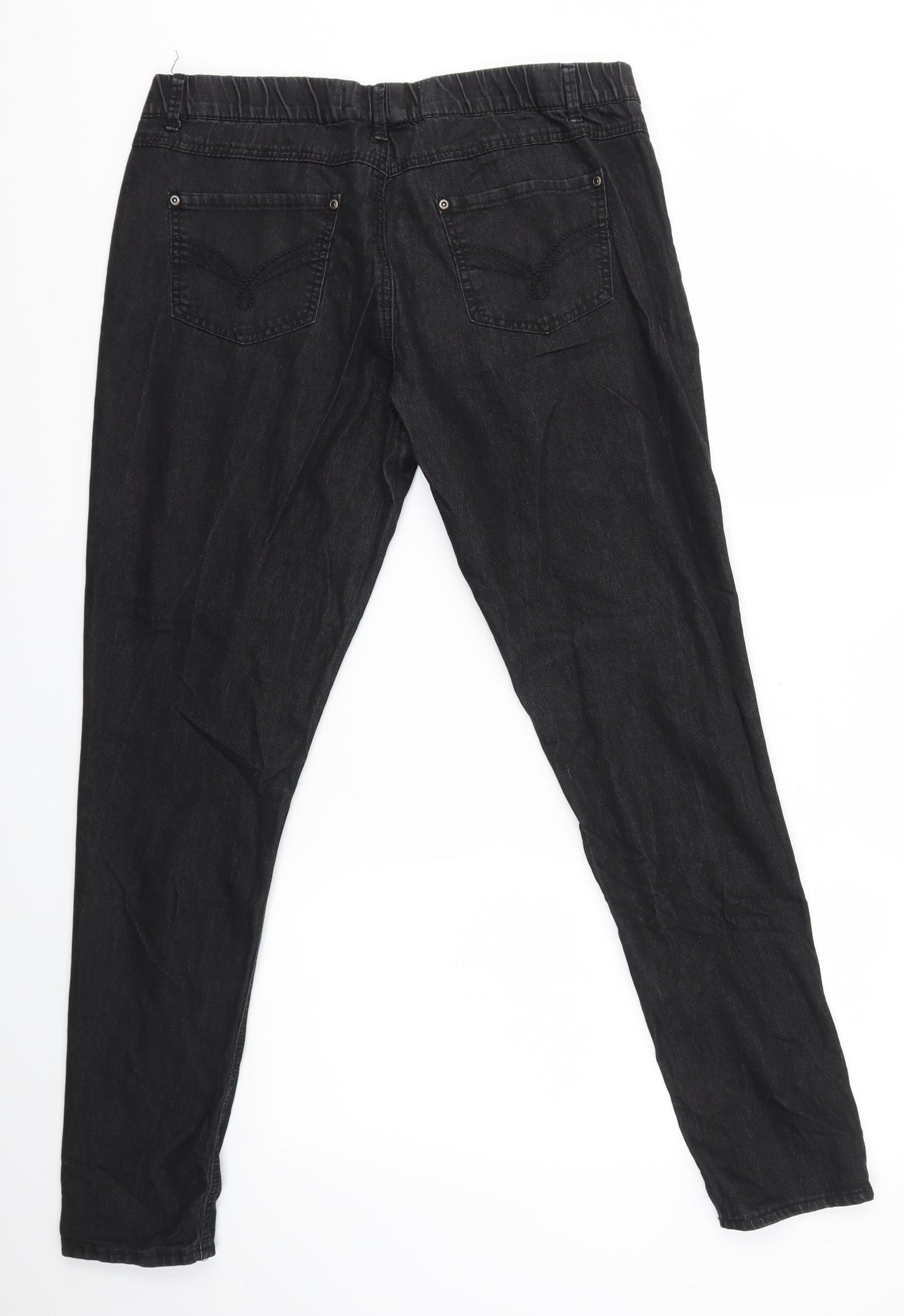 Primark Womens Grey   Skinny Jeans Size 16 L29 in