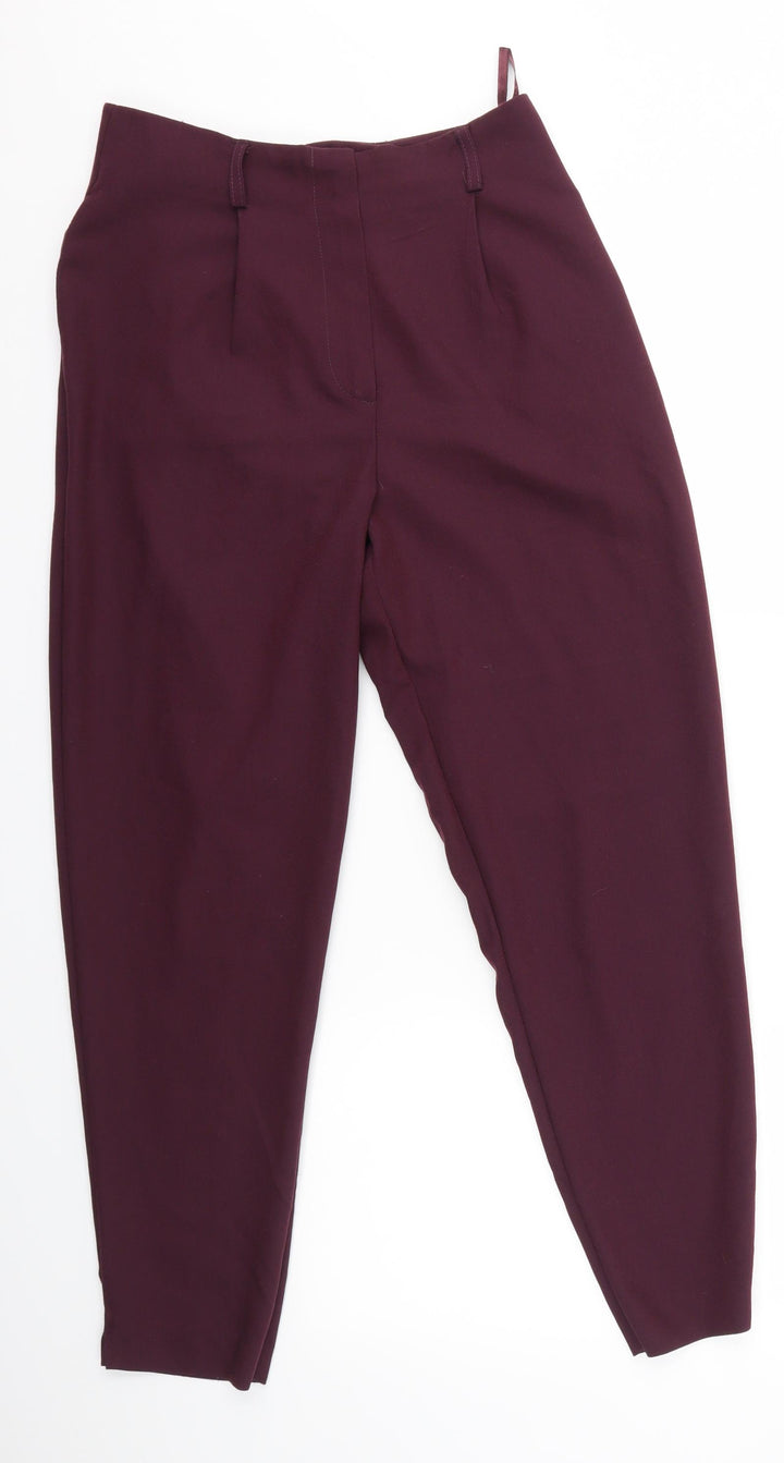 New Look Womens Purple Dress Pants Trousers Size 8 L26 in