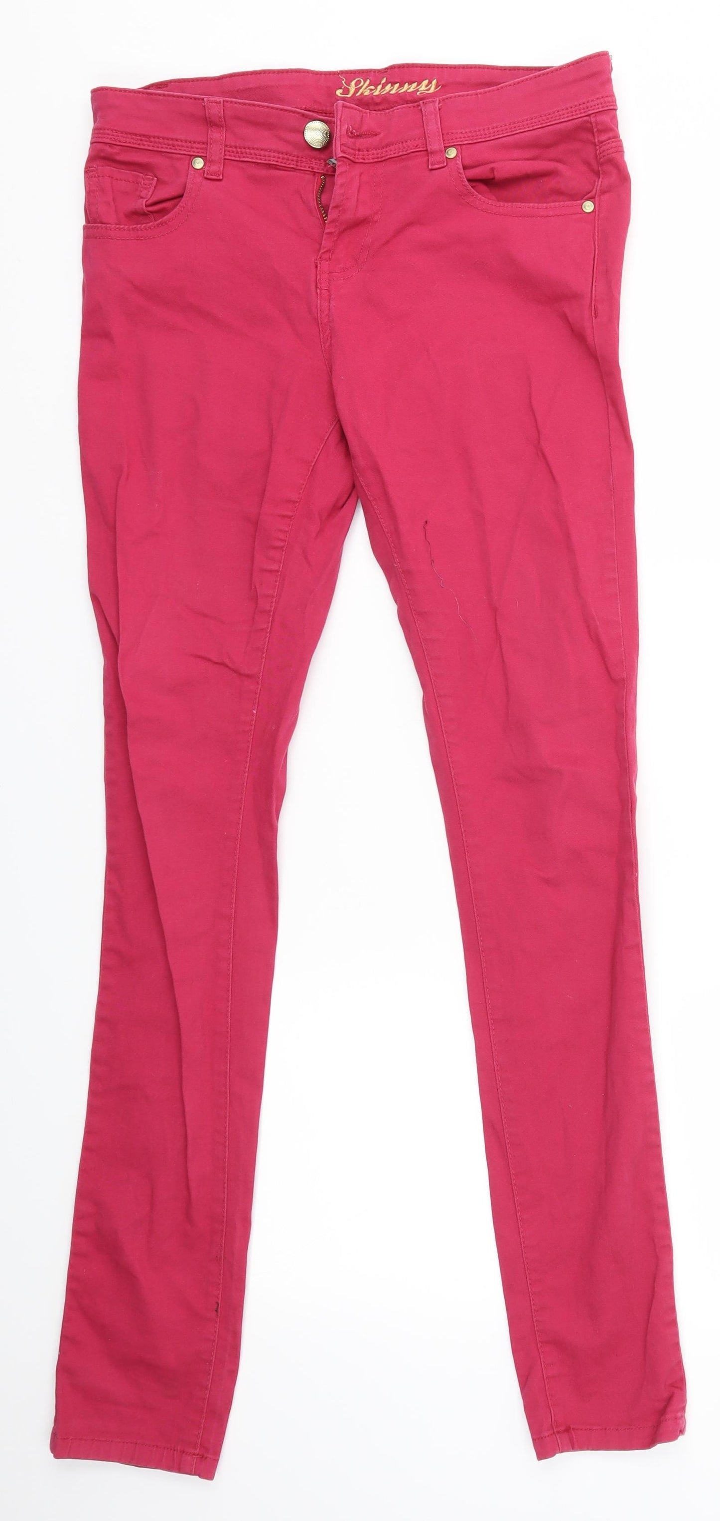 Primark Womens Pink   Skinny Jeans Size 10 L31 in