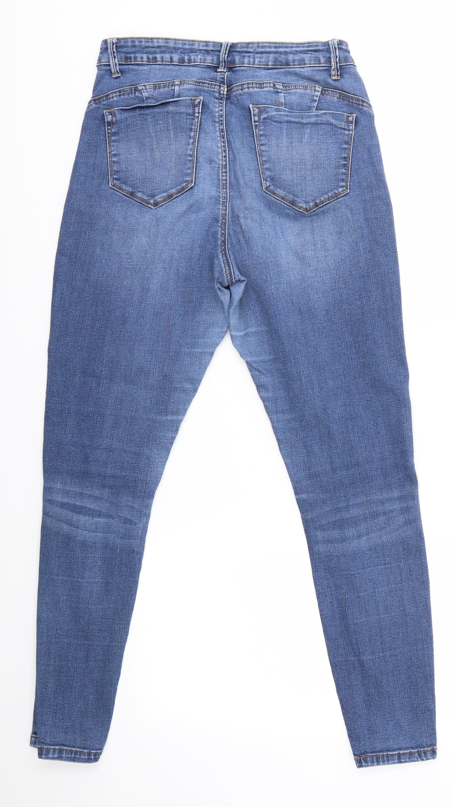 Primark Womens Blue   Skinny Jeans Size 14 L28 in