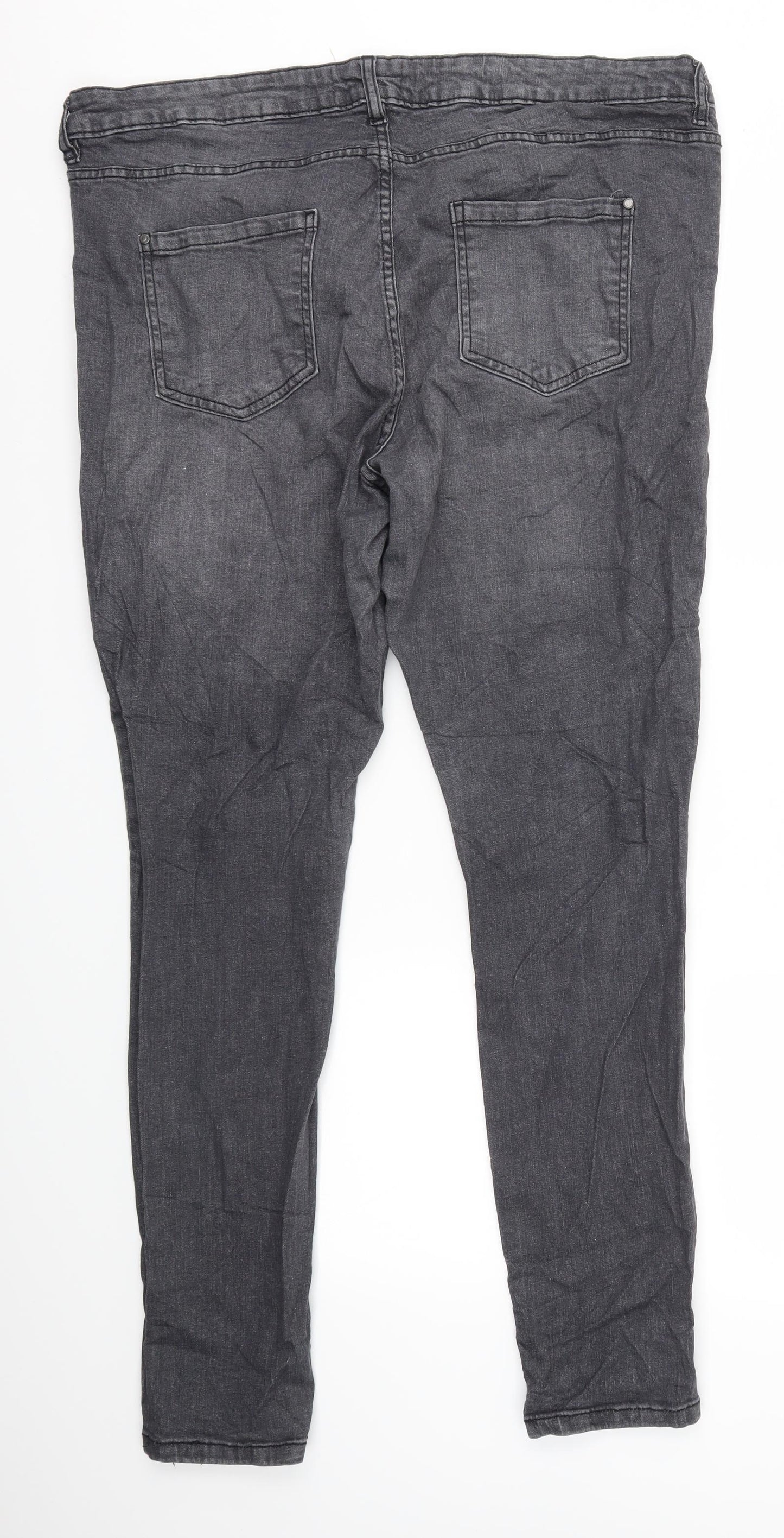 Janina Womens Grey   Straight Jeans Size 20 L31 in