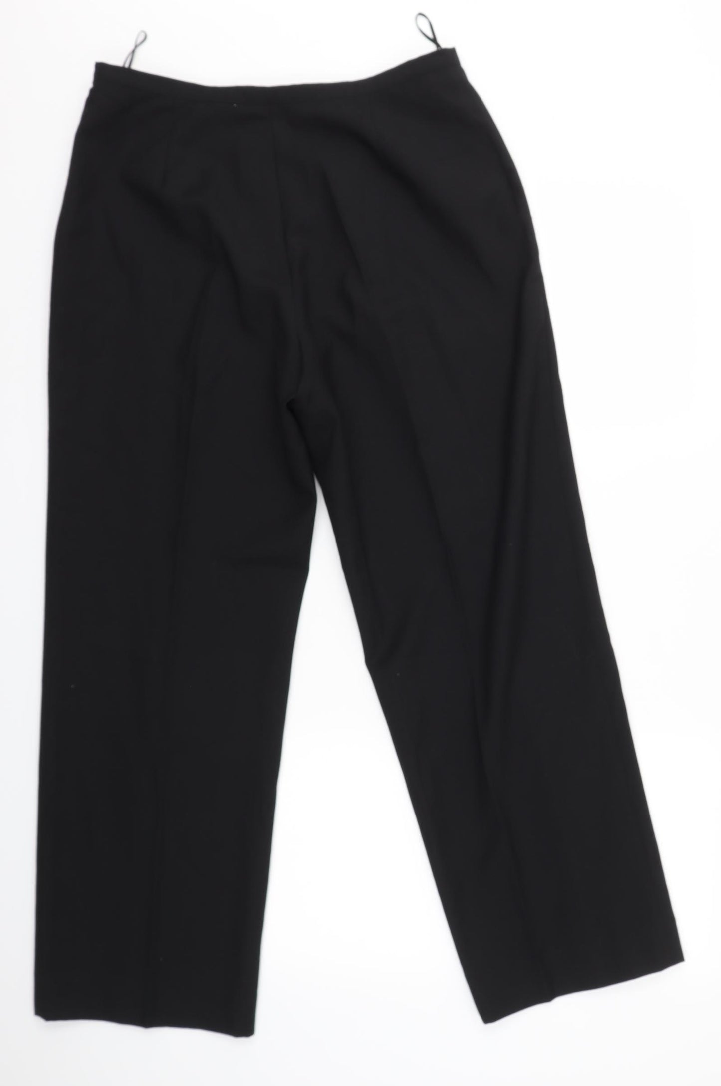GIORGIO PARRI Womens Black   Dress Pants Trousers Size 16 L28 in - 100% LANA
