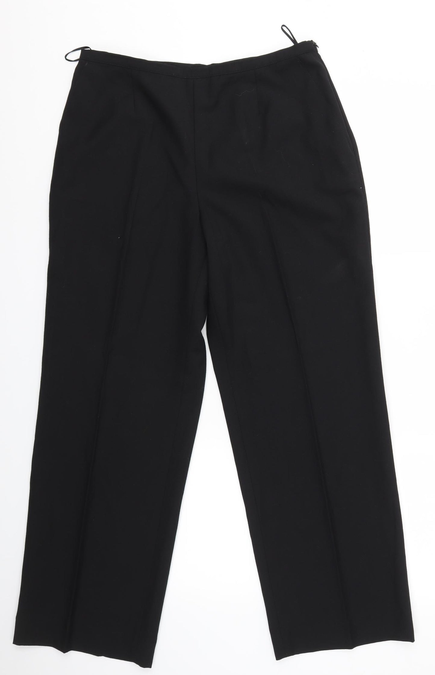 GIORGIO PARRI Womens Black   Dress Pants Trousers Size 16 L28 in - 100% LANA