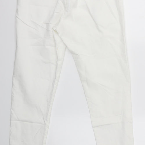 H&M Womens White   Skinny Jeans Size 14 L28 in