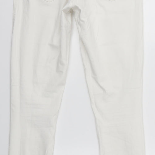 Topshop Womens White   Skinny Jeans Size 28 in L32 in