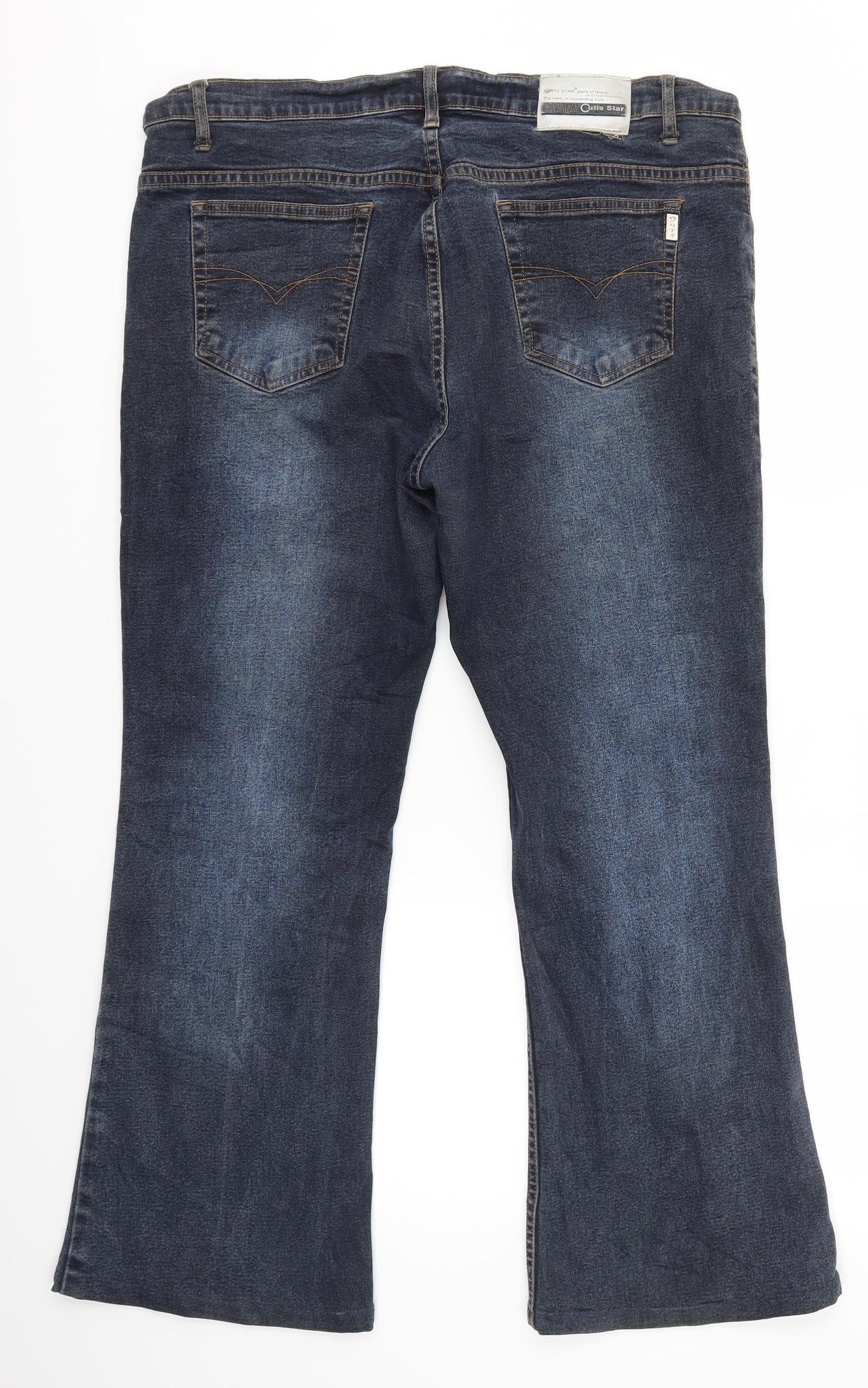 CUTIS STAR Womens Blue   Bootcut Jeans Size 39 in L27 in