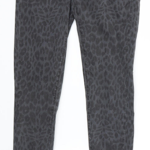 Redial Womens Multicoloured Animal Print  Skinny Jeans Size 6 L27 in