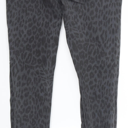 Redial Womens Multicoloured Animal Print  Skinny Jeans Size 6 L27 in