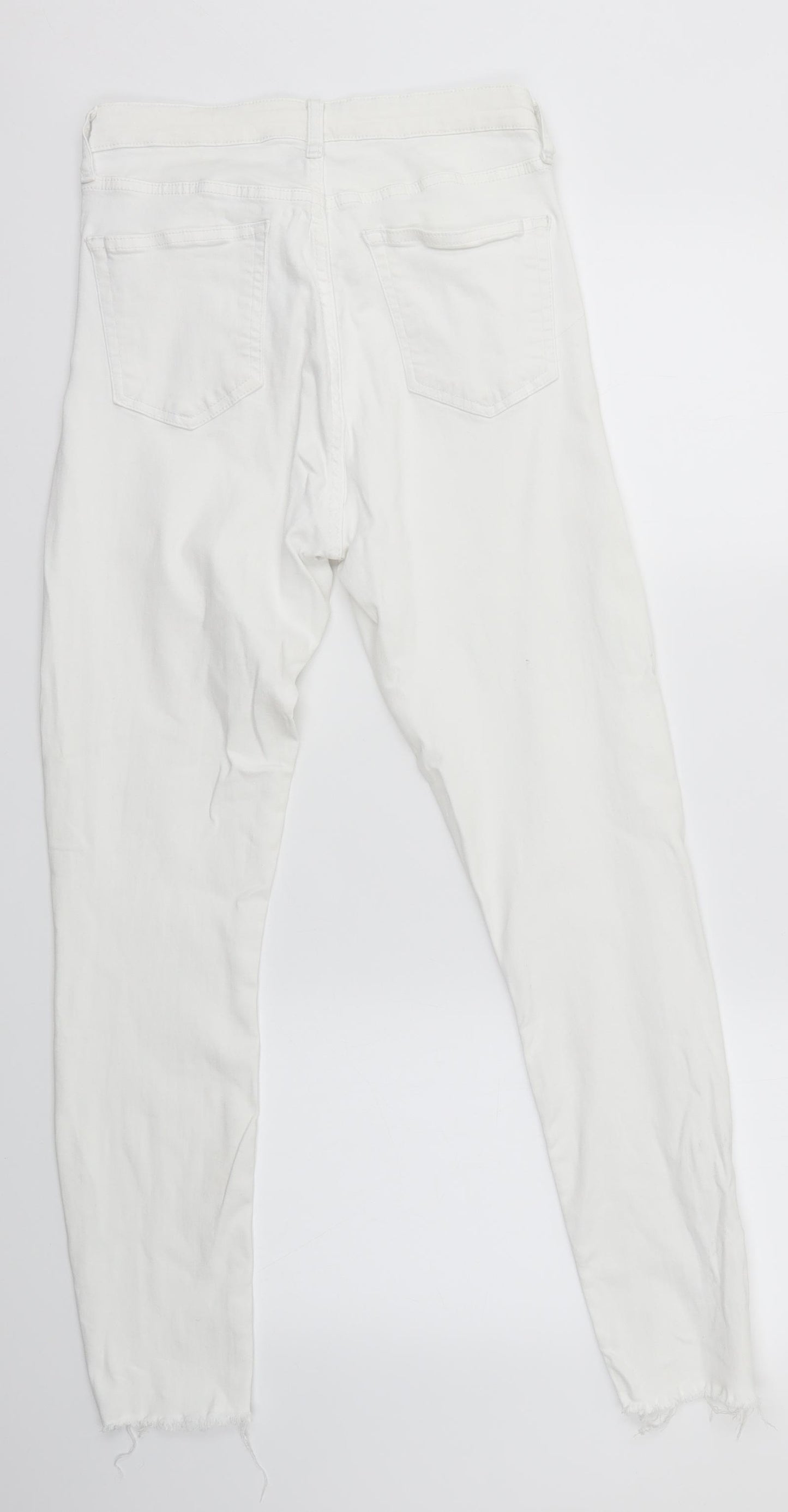 Topshop Womens White   Skinny Jeans Size 30 in L32 in