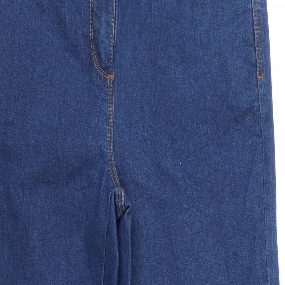 M&Co Womens Blue   Bootcut Jeans Size 10 L25 in - Short