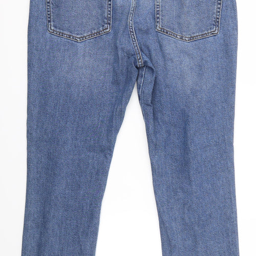 Topshop Womens Blue   Straight Jeans Size 32 in L30 in