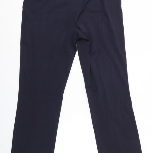 M&S Womens Blue   Dress Pants Trousers Size 12 L31 in