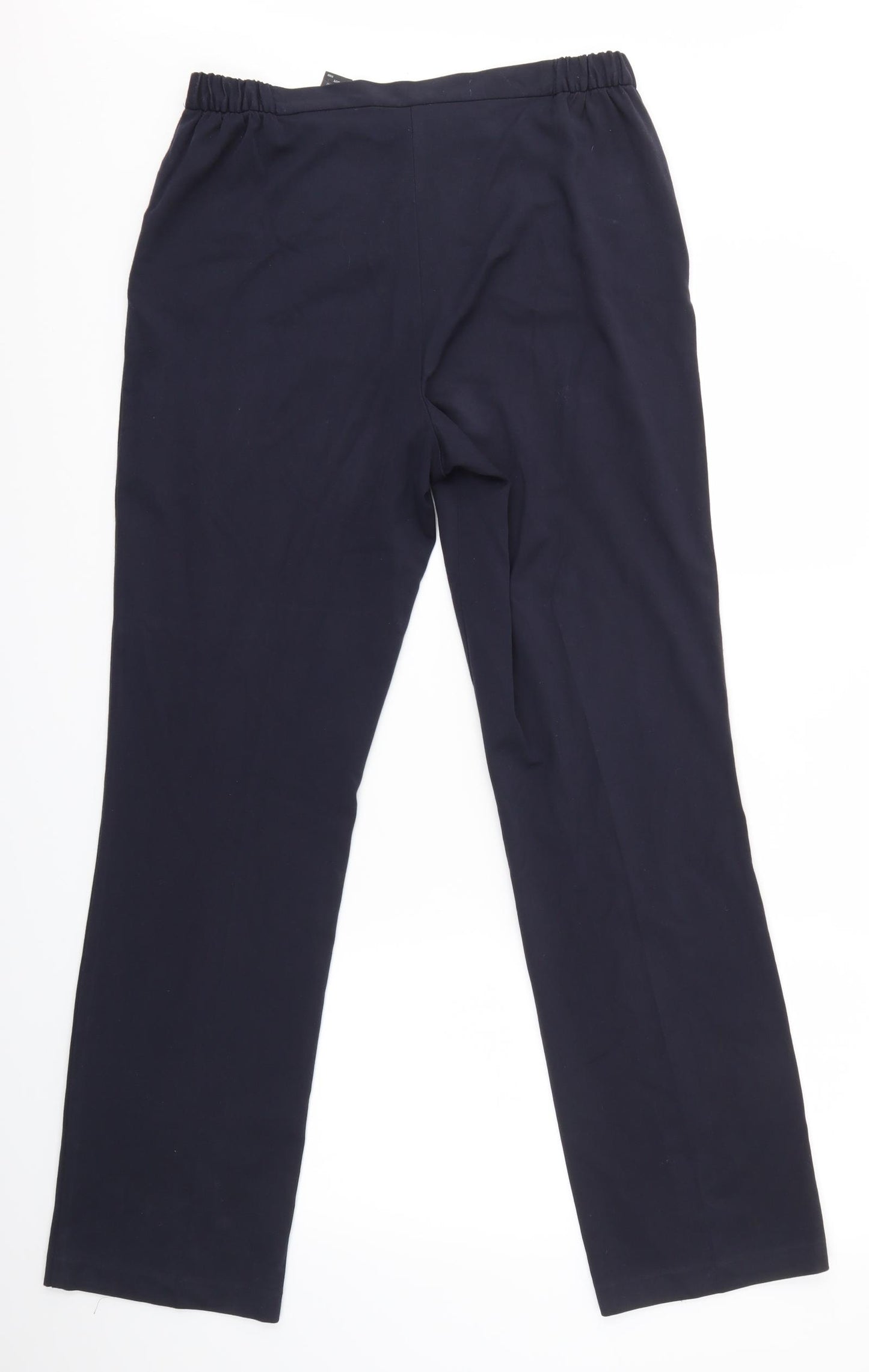 M&S Womens Blue   Dress Pants Trousers Size 12 L31 in