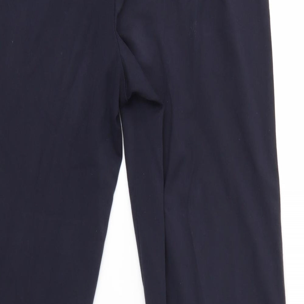 M&S Womens Blue   Dress Pants Trousers Size 12 L31 in