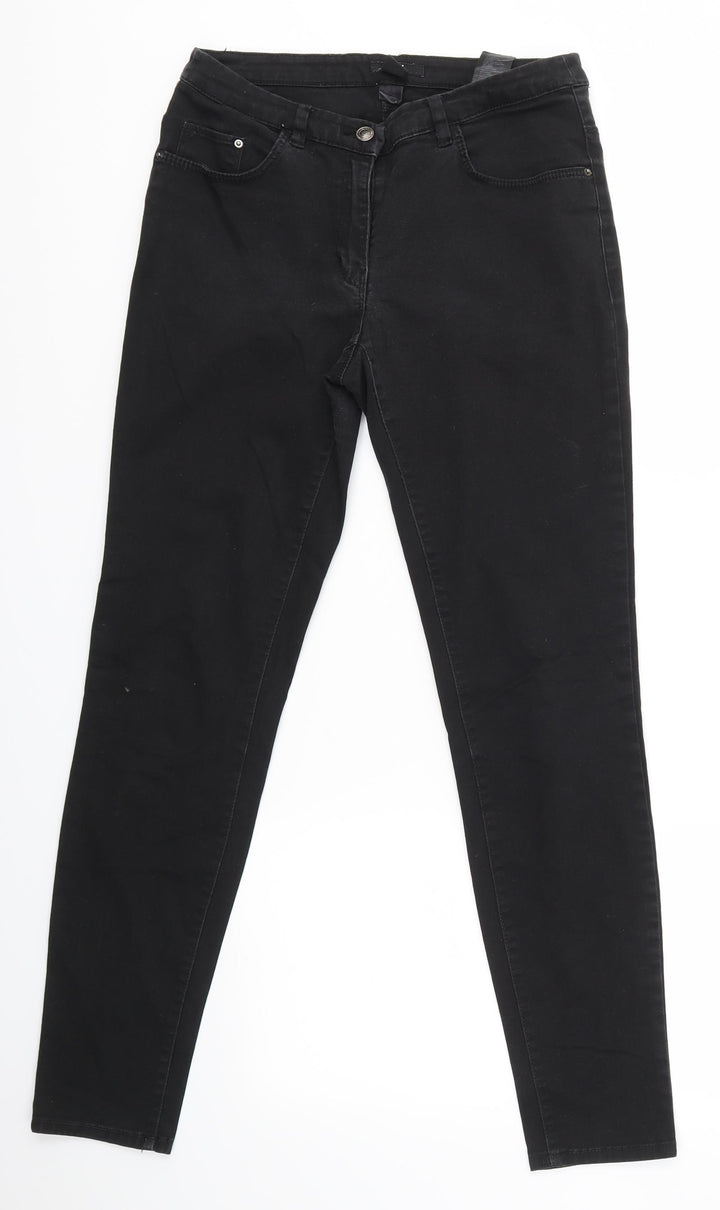 H&M Womens Black   Skinny Jeans Size 8 L28 in