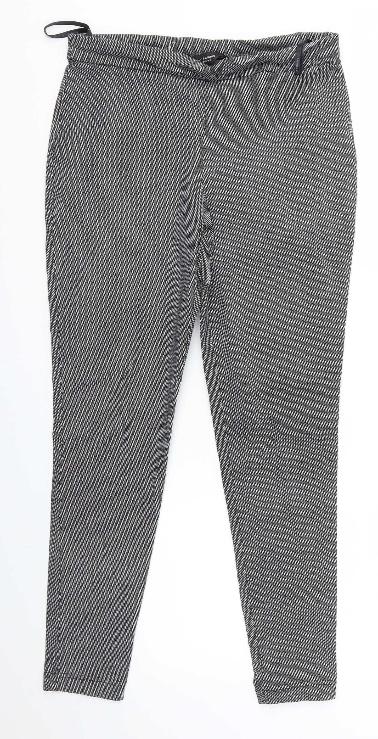 Dorothy Perkins Womens Grey   Trousers  Size 14 L26 in