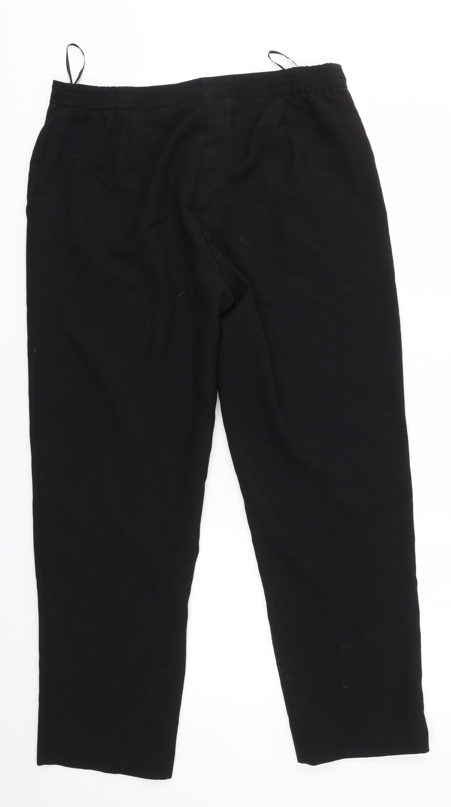 slimma Womens Black   Dress Pants Trousers Size 14 L28 in