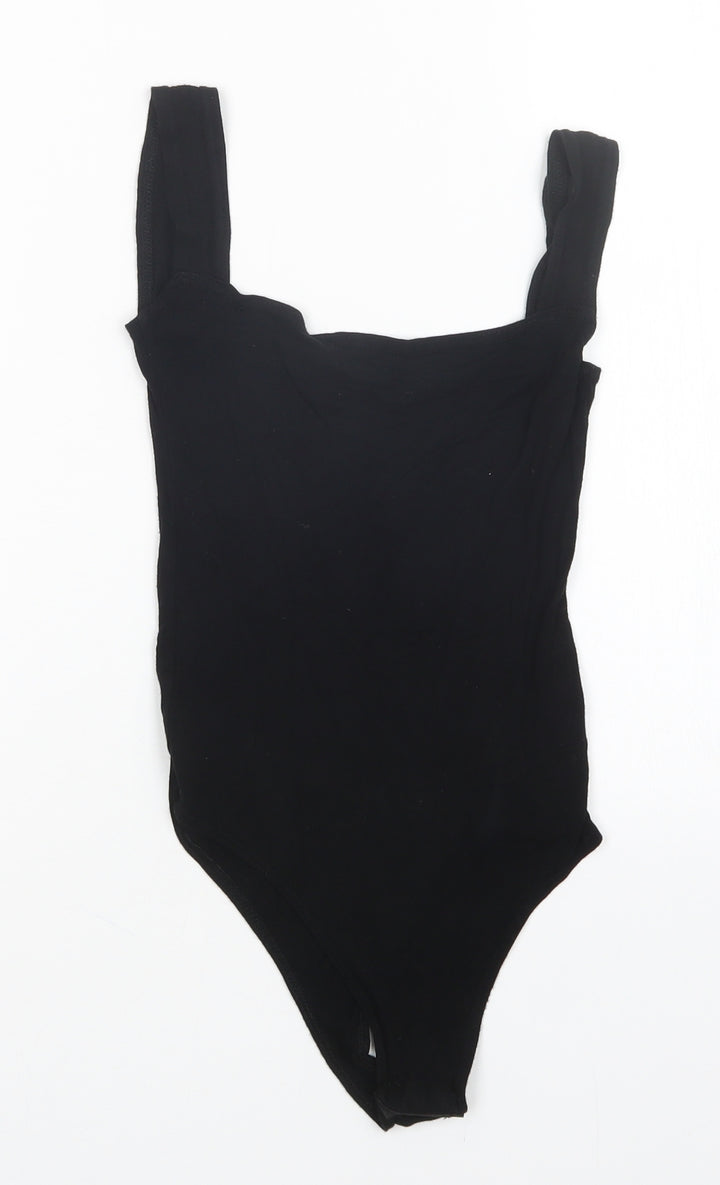 PRETTYLITTLETHING Womens Black Bodysuit One-Piece Size 6
