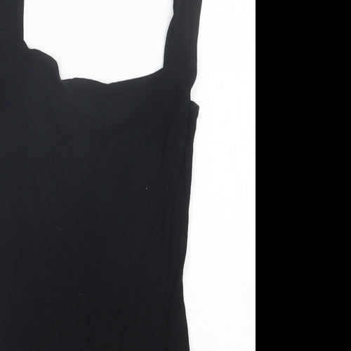 PRETTYLITTLETHING Womens Black   Bodysuit One-Piece Size 6