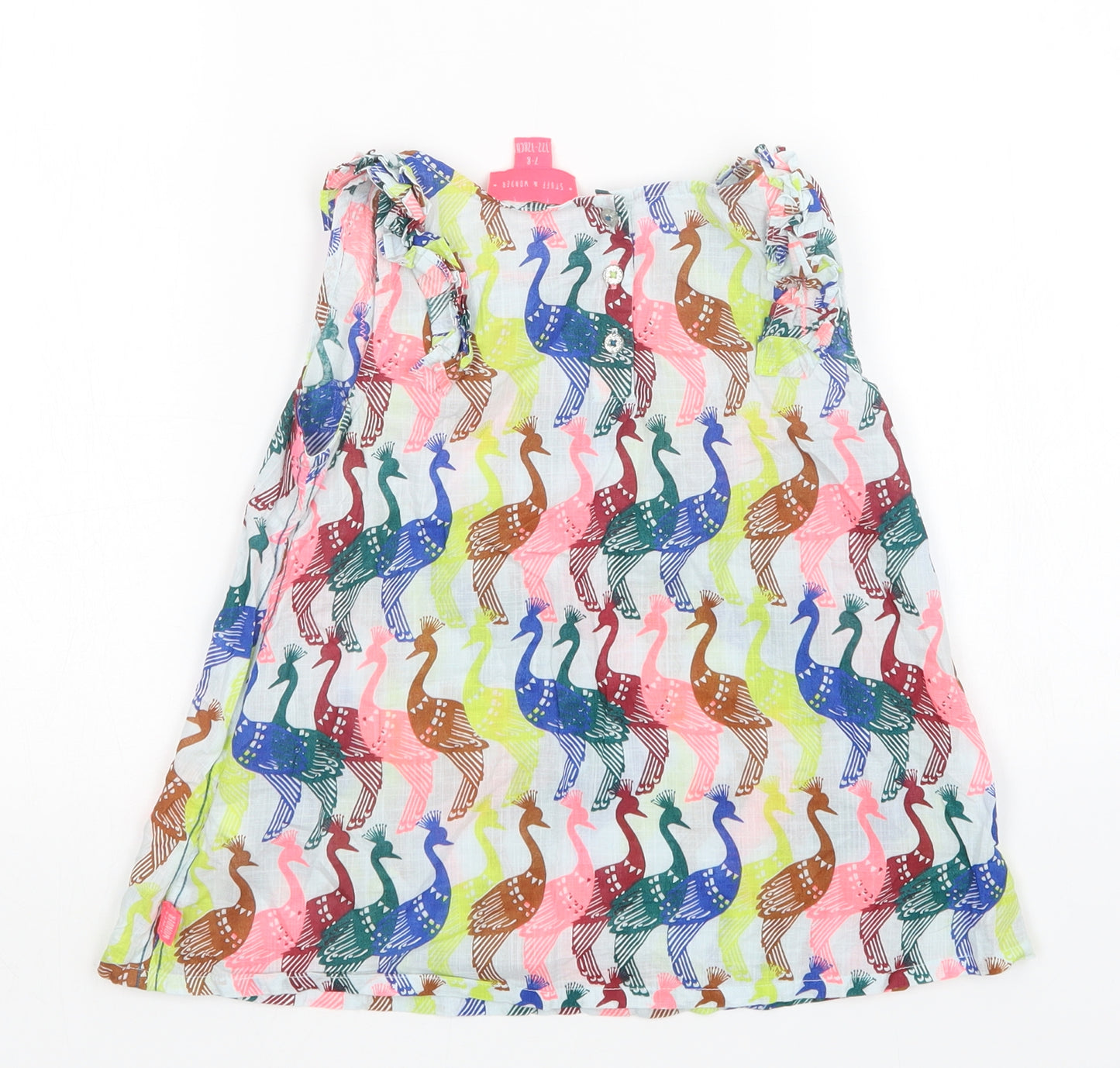 White Stuff Girls Multicoloured Animal Print  A-Line  Size 7-8 Years