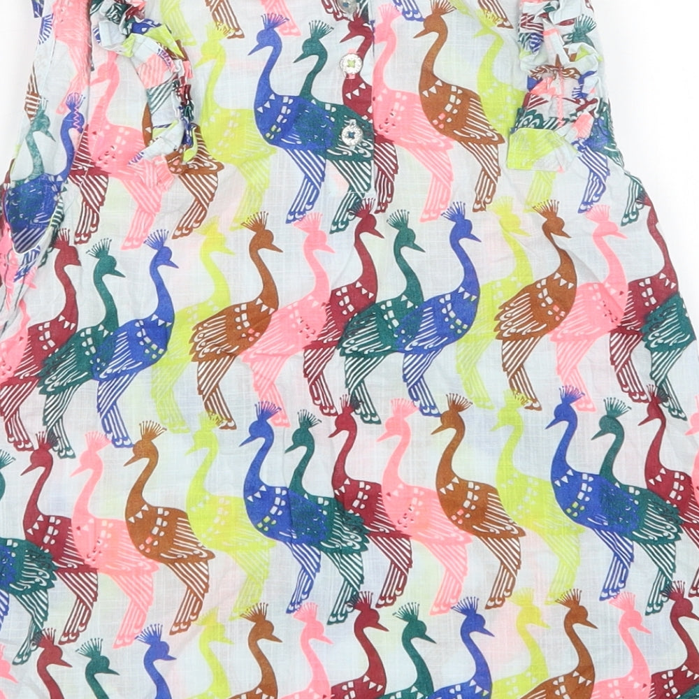 White Stuff Girls Multicoloured Animal Print  A-Line  Size 7-8 Years