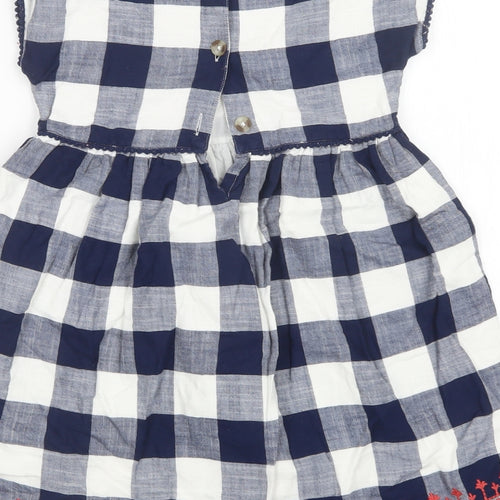M&S Girls Multicoloured Check  A-Line  Size 4-5 Years