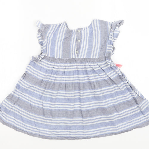Matalan Girls Multicoloured Striped  A-Line  Size 7 Years