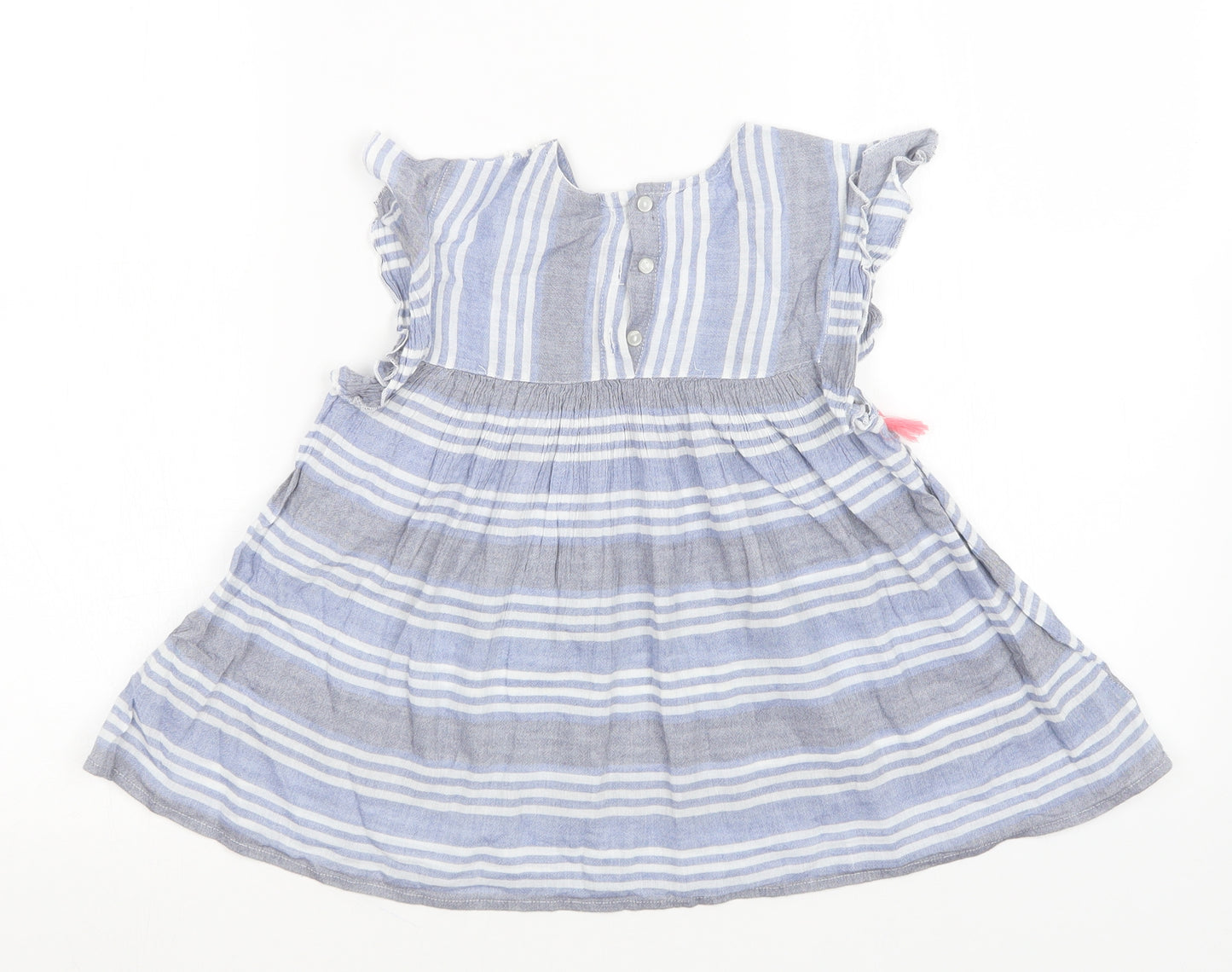 Matalan Girls Multicoloured Striped  A-Line  Size 7 Years