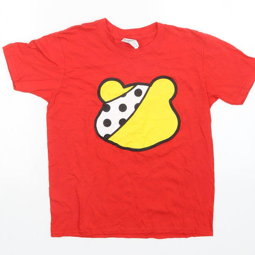 Gilden Girls Red   Basic T-Shirt Size L