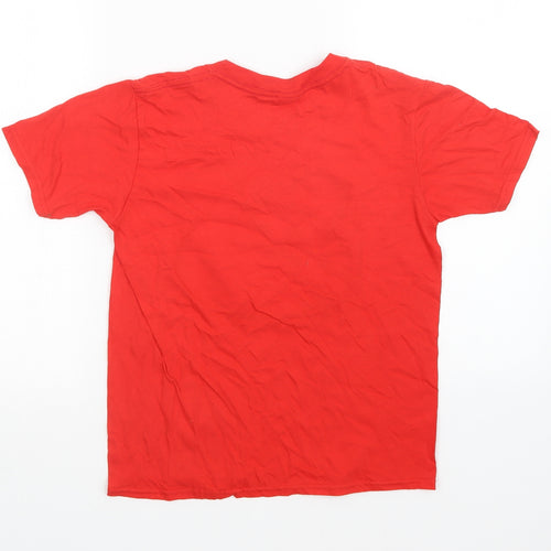 Gilden Girls Red   Basic T-Shirt Size L