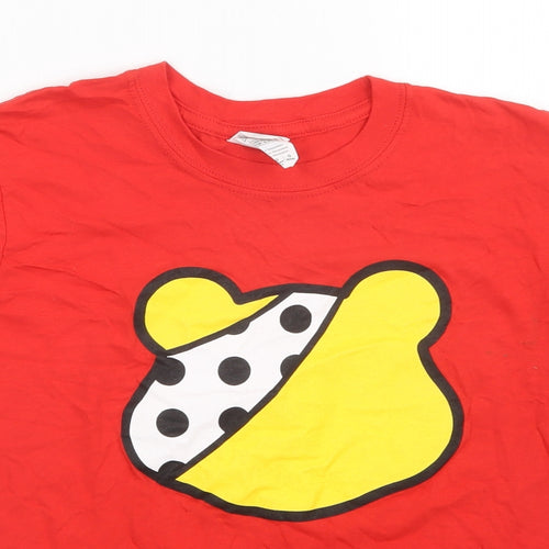 Gilden Girls Red   Basic T-Shirt Size L