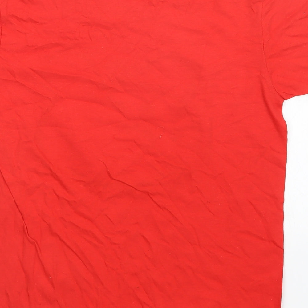 Gilden Girls Red   Basic T-Shirt Size L