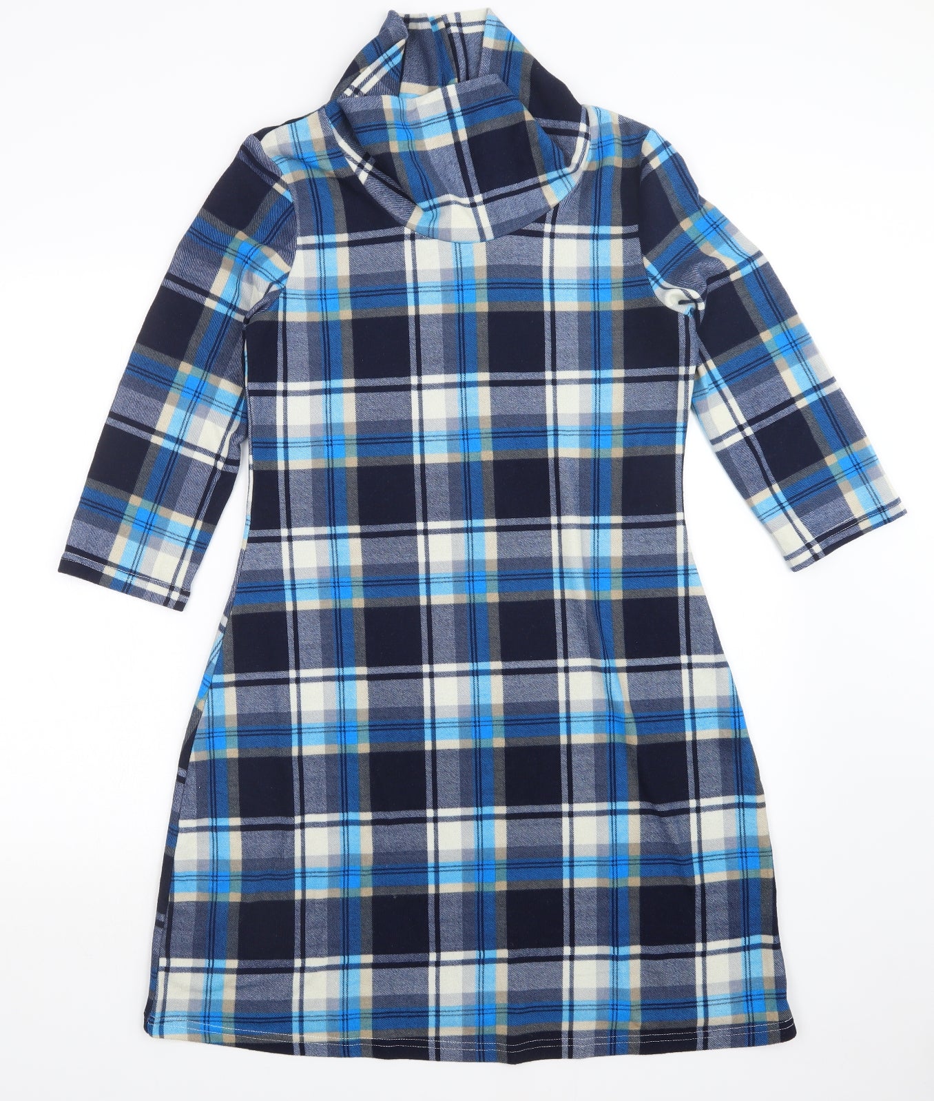 Cerulean Womens Multicoloured Plaid  Jumper Dress  Size S