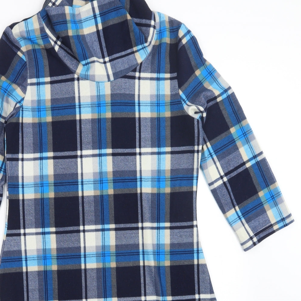 Cerulean Womens Multicoloured Plaid  Jumper Dress  Size S