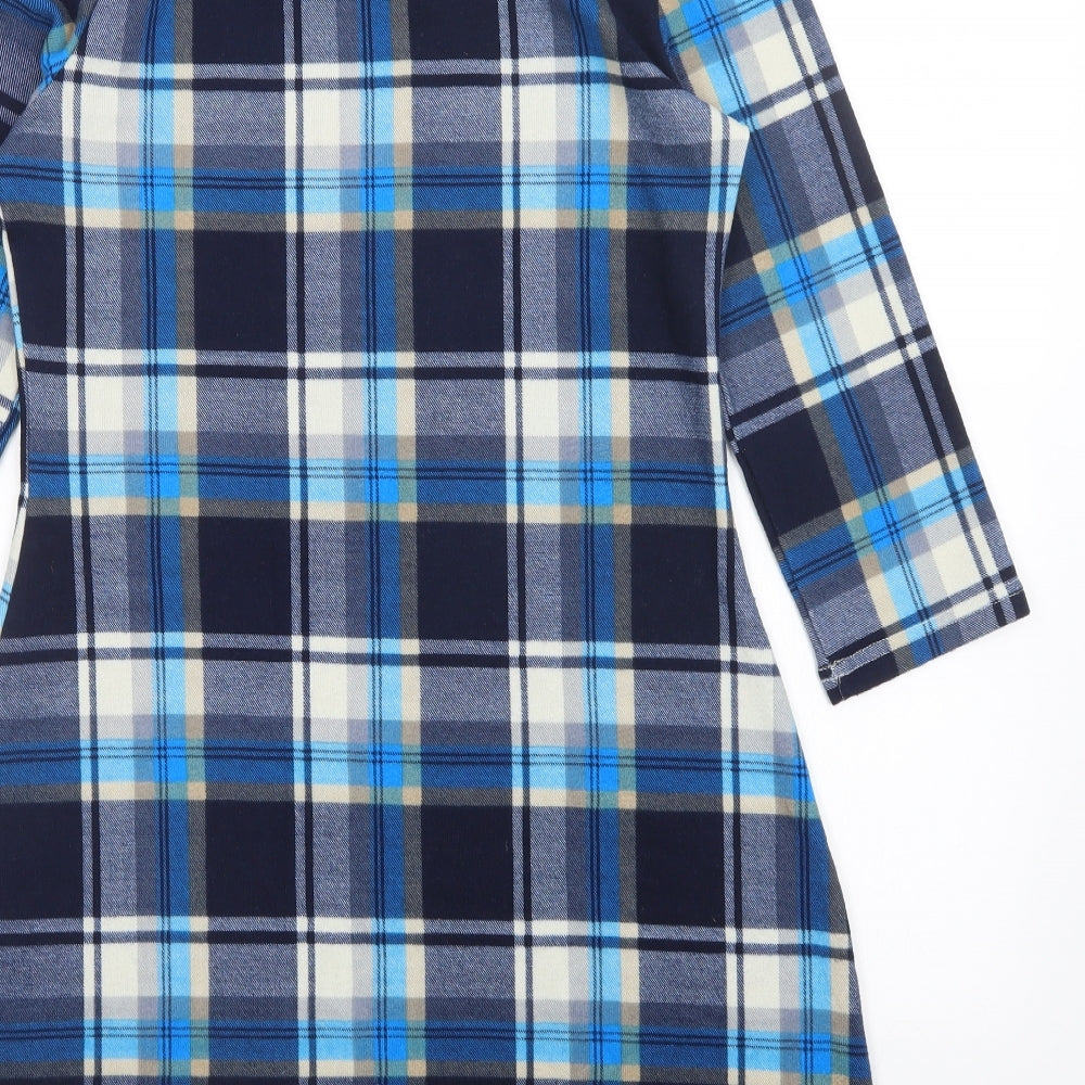 Cerulean Womens Multicoloured Plaid  Jumper Dress  Size S