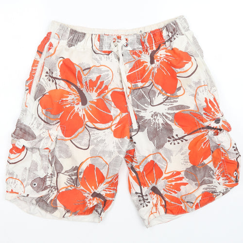 Cherokee Mens Multicoloured Floral  Cargo Shorts Size M - Swim Shorts