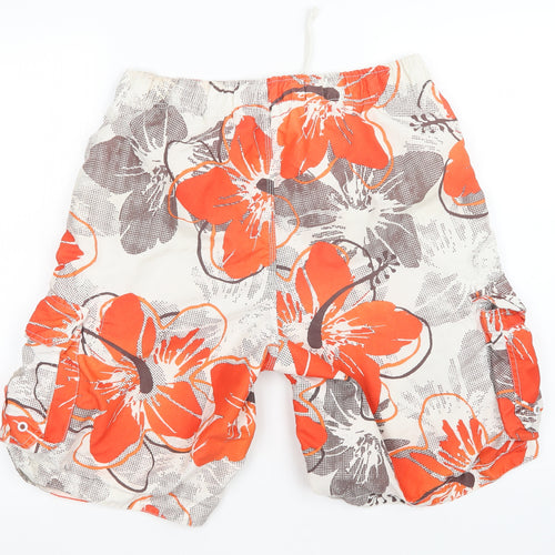 Cherokee Mens Multicoloured Floral  Cargo Shorts Size M - Swim Shorts