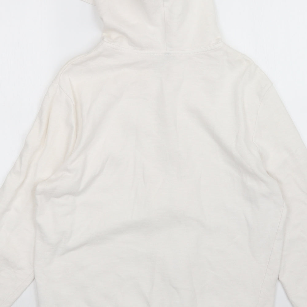 H&M Mens White   Full Zip Hoodie Size M