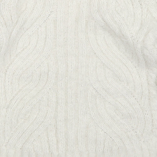 M&S Womens White   Pullover Jumper Size M