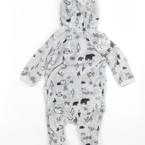 Matalan Boys Green Animal Print   One Piece Size 6-9 Months