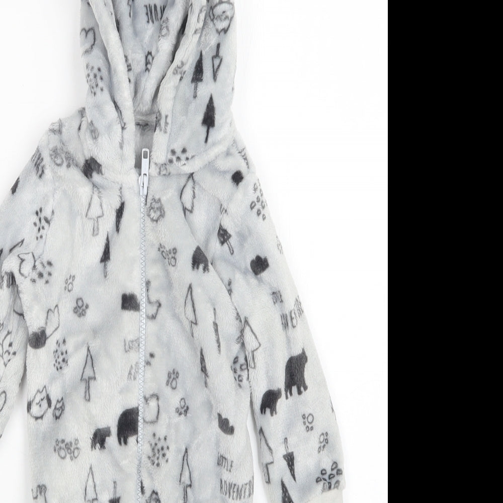Matalan Boys Green Animal Print   One Piece Size 6-9 Months