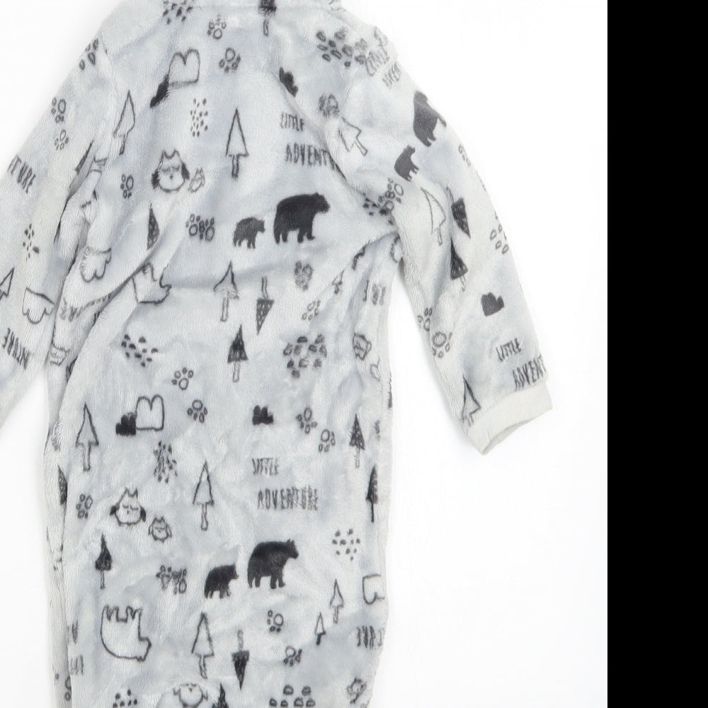 Matalan Boys Green Animal Print   One Piece Size 6-9 Months