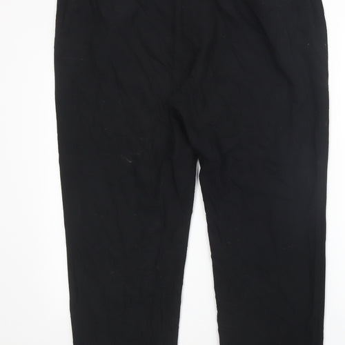 M&S Womens Black   Trousers  Size 18 L27 in