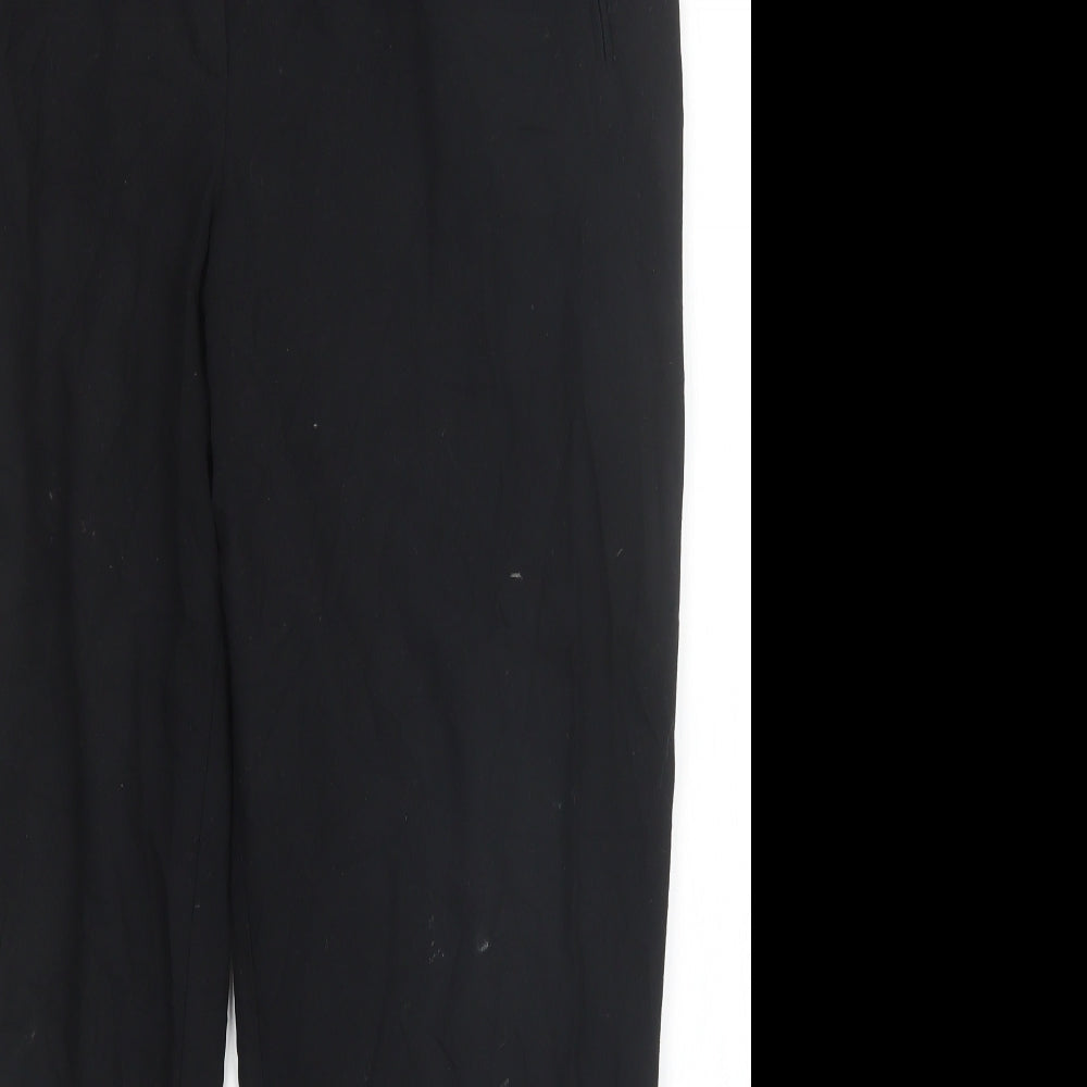 M&S Womens Black   Trousers  Size 18 L27 in