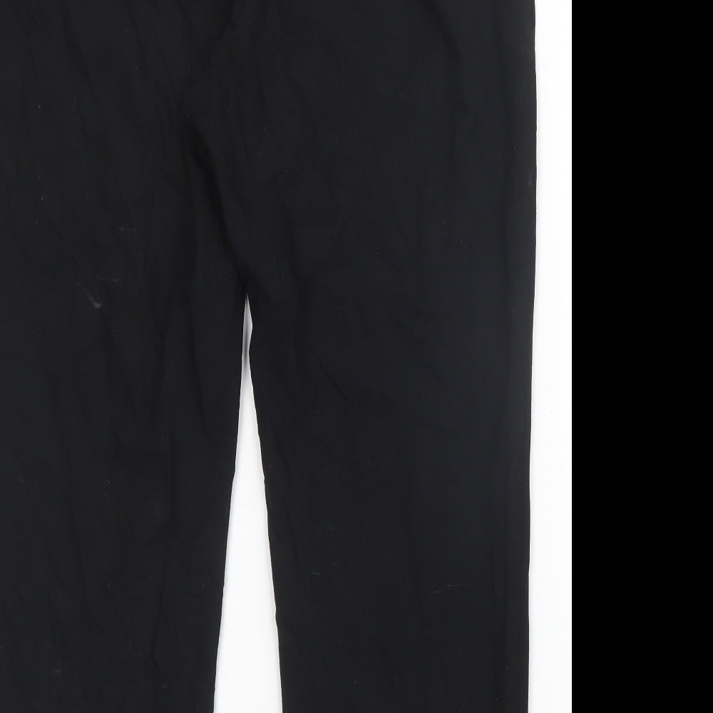 M&S Womens Black   Trousers  Size 18 L27 in