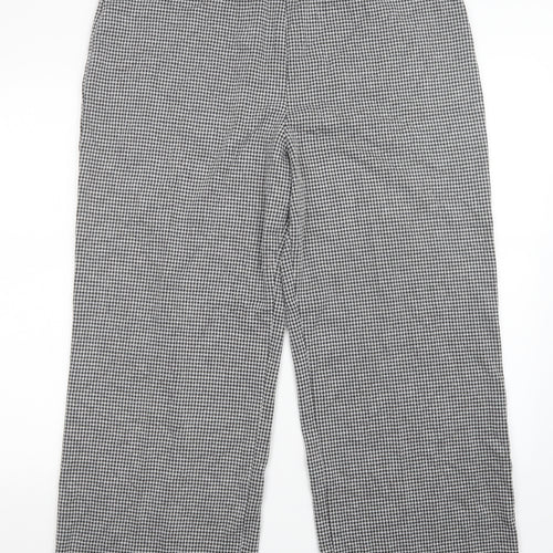 M&S Womens Multicoloured Check  Trousers  Size 20 L27 in