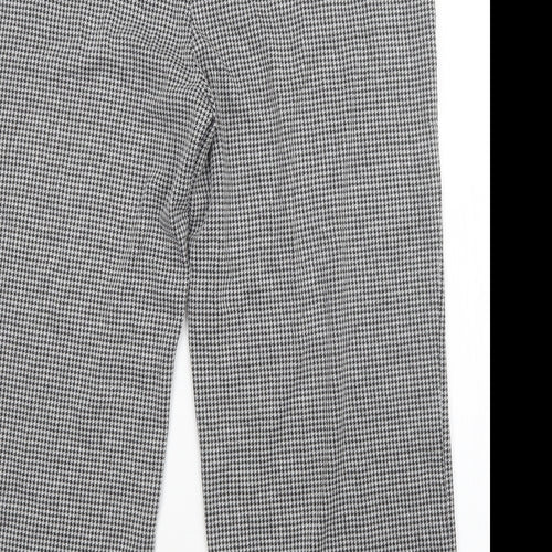 M&S Womens Multicoloured Check  Trousers  Size 20 L27 in