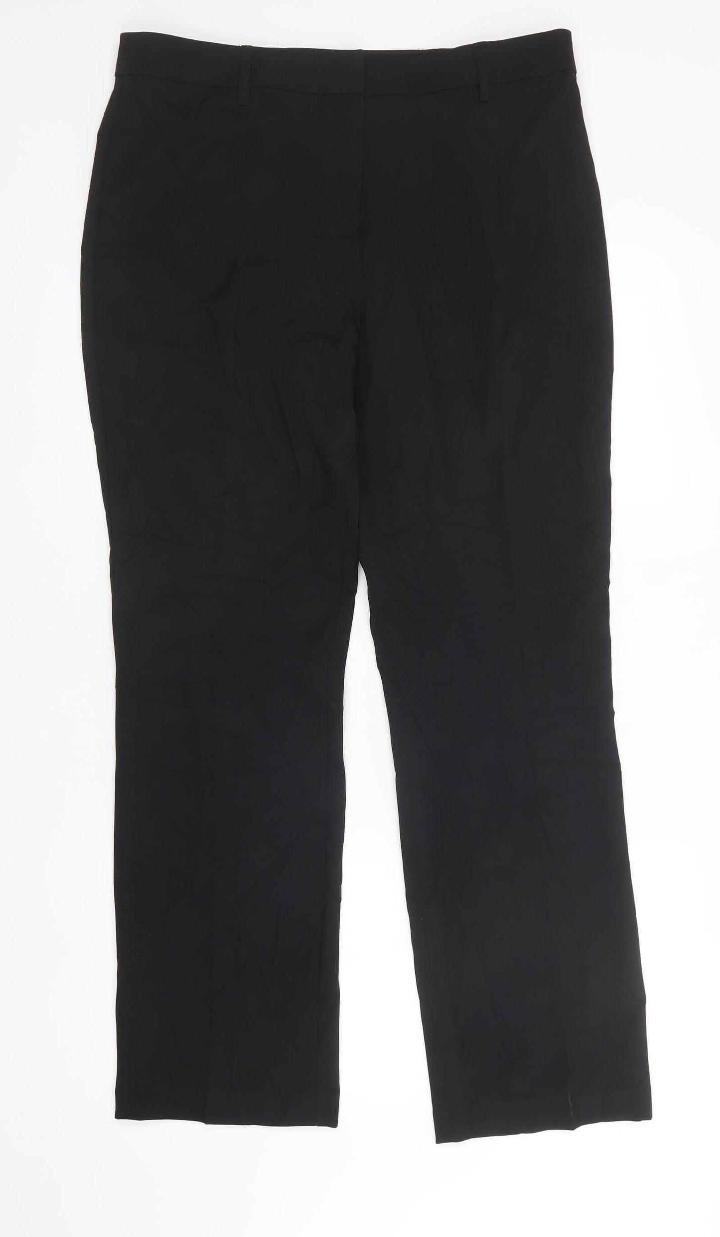 Papaya Womens Black   Trousers  Size 14 L31 in