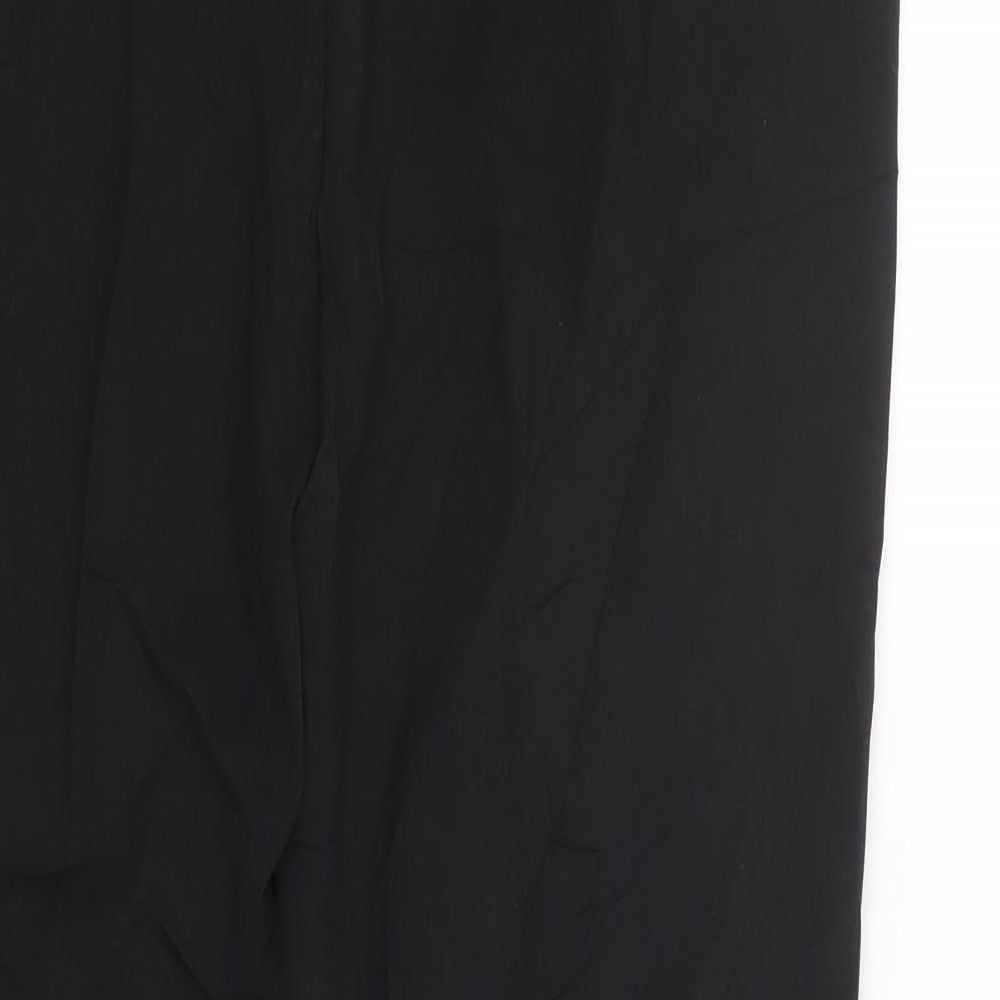 Papaya Womens Black   Trousers  Size 14 L31 in