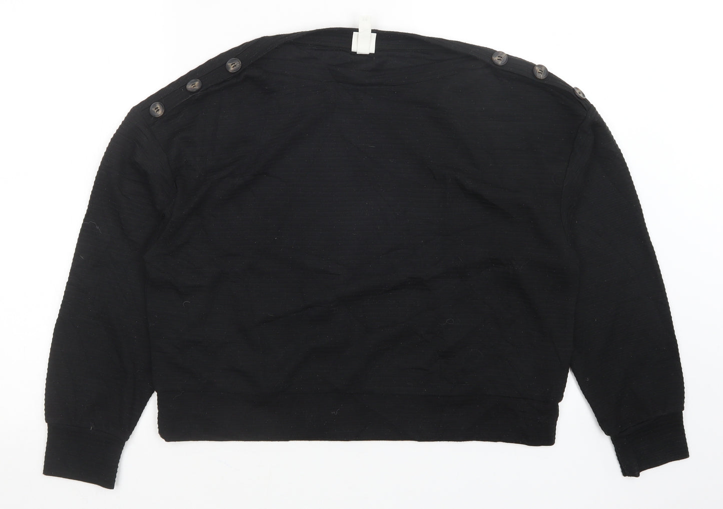 H&M Womens Black   Pullover Jumper Size M
